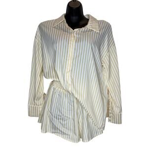 Striped Cream Blouse